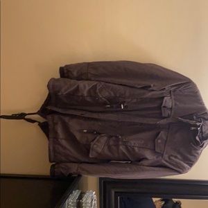 Brown coat, size M, 2 pockets